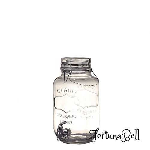 ダルトン(Dulton) ビバレッジサーバー アイヴィー 3L 見せる 保存 容器 ガラス ドリンク サーバー 高さ295mm 幅130mm 奥行180mm M411-216 IVY