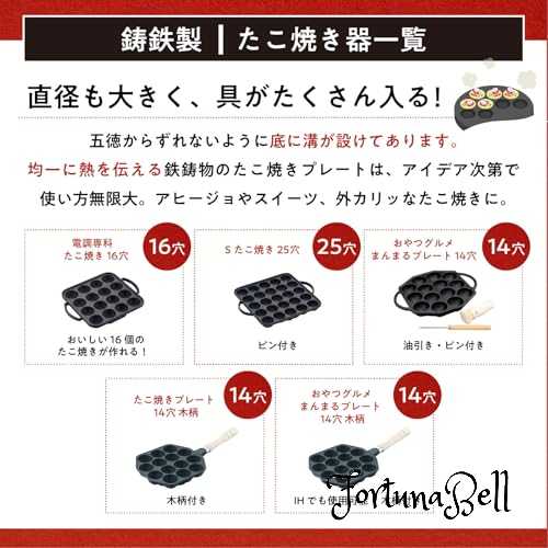 池永鉄工 たこ焼き器 25穴 鉄鋳物 プレート ピン付き