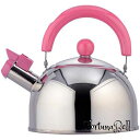 和平フレイズ(Wahei freiz) ケトル お湯 キャンディール 1.5L ピンク 笛吹タイプ IH対応 CR-5283(3)