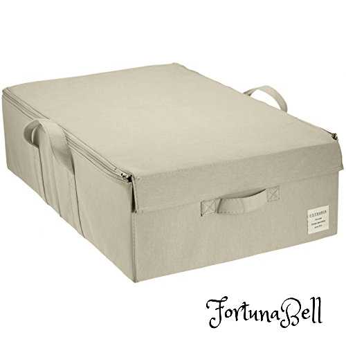 色：ライトグレー 東洋ケース ストレリアナチュレ ケース 収納ボックス ふた付き ベッド下収納 幅39*奥..