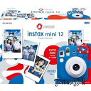 富士フイルム(FUJIFILM) チェキ インスタントカメラ instax mini 12 ホワイト INS MINI 12 WHITE EXPO