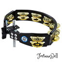 LP エルピー タンバリン Cyclops Mountable Tambourine w/Dimpled Brass Jingles, Black LP179