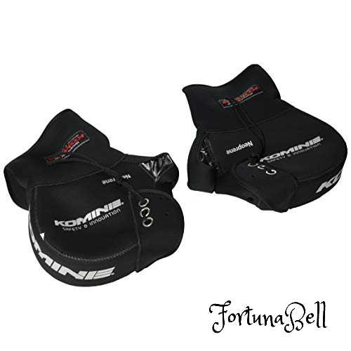 コミネ(KOMINE) バイク用 ネオプレーンハンドルウォーマー/ハンドルカバーロング Black フリー AK-049 422