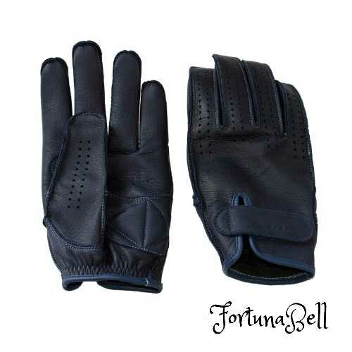 ジェイアールピー(Jrp) バイク レザーグローブ BPS ネイビー M