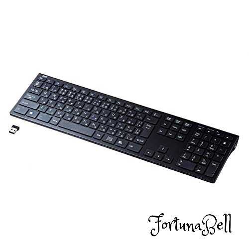 サンワサプライ ワイヤレス スリムキーボード USB接続 日本語配列 112キー パンタグラフ ブラック SKB-WL33BK