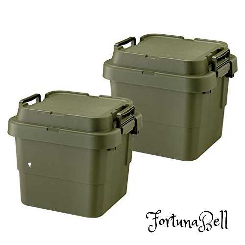 リス(RISU) 収納ボックス トランクカーゴ 30L グリーン 日本製 TC-30S 2個セット コンテナ ボックス ス..