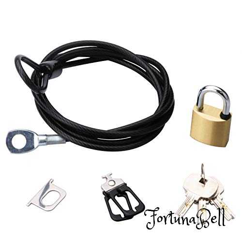 エレコム セキュリティワイヤー(1.7m/径4mm) ディンプル南京錠 ESL-23D