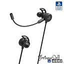 PS5動作確認済 有線 ホリゲーミングヘッドセット インイヤー for PlayStation*4 ブラック SONYライセンス商品