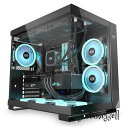 CPS 高透過率ガラス採用 ピラーレスPCケース C3T500-ARGB-BK ブラック