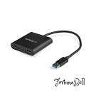 StarTech.com USB 3.0 - HDMI変換アダプター/2画面/4K30Hz*1080p/Windowsのみ macOS ChromeOS Linux非対応 USB32HD2