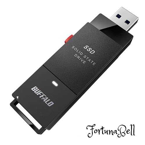 バッファロー SSD-PUT1.0U3-BKC [USB3.2 ポータブルSSD 1.0TB スティック型]