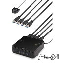 エレコム USB切替器 PC*4ポート USB3.0*4ポート 手元スイッチ ブラック U3SW-T4(2)
