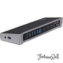 StarTech.com ドッキングステーション/USB 3.0接続/トリプルモニター/2x 4K DisplayPort & HDMI/5x USB-Aハブ ...
