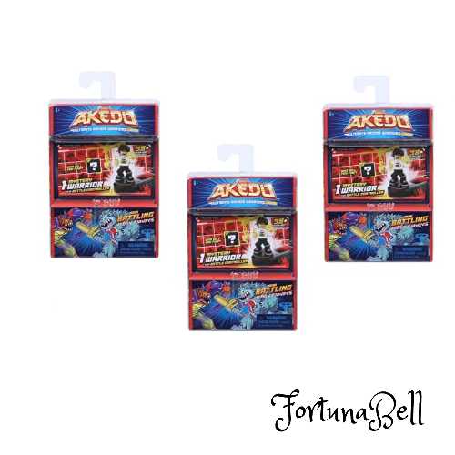 Akedo アルティメットアーケードウォリアーズ ミステリーウォリアー*バトルコントローラー バトルアクションフィギュア (3パック)