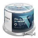 ソニー ブルーレイディスク BD-R 25GB (1枚あたり地デジ約3時間) 1回録画用 50枚入り 4倍速ダビング対応 ケース無し 50BNR1VLPP4 ホ...