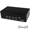 StarTech.com 4ポート デュアルDVIモニター対応USB接続KVMスイッチ/PCパソコンCPU切替器 オーディオ対応/USBハブ搭載 SV431DD2DUA(2)