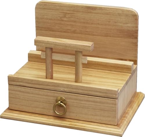 オスマック(OSMAC) お札立て 鳥居付き 御朱印 神棚 供養台 書斎 コンパクト 幅27*奥行20*高さ21.6cm 天..