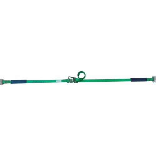 *最大使用荷重(t):0.5*ベルト長さ(m)巻取側:5*べルト長さ(m)固定側:1*色:グリーン*ベルト寸法(mm)幅*厚み:35*1.8*コーナープロテクター付*バックルシート付*Tワンピースタイプ*ベルト:ポリエステル*ラチェットバックル:スチール*他社ベルトとの組み合わせはしないでください。*乱暴に扱わないでください。*定期的に注油をしてください。*巻き取りすぎに注意してください。*点検してください。