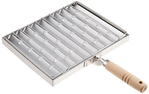 カンダ(kanda) グリルパン ステンレス製 日本製 燕三条 片手 魚焼き うなぎ シルバー 焼き上手 109057