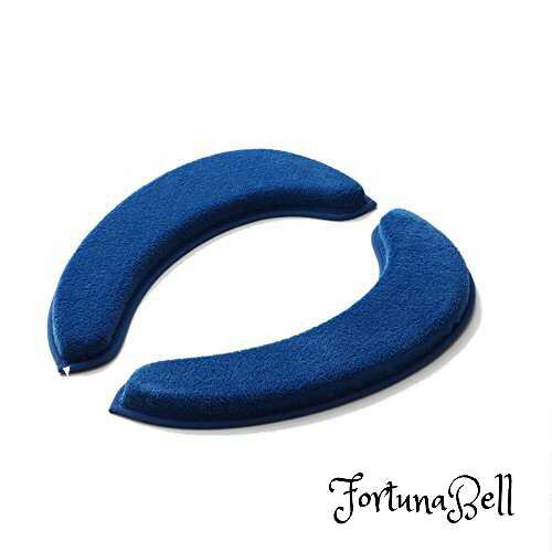 藤栄(FUJIEI) マシュマロ 便座クッション スカンジナビアン ネイビー 厚さ2.5cm MB-804 ふわっふわ便座 消臭 洗濯可能 乾きやすい 節電 吸着 へたりにくい 日本製