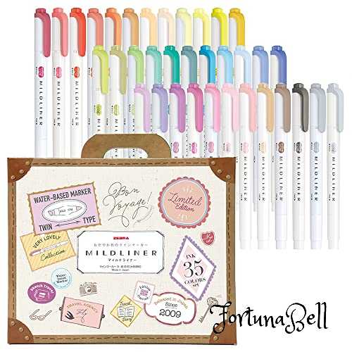 ゼブラ(ZEBRA) 蛍光ペン マイルドライナー 35色セット ギフトBOX入 WKT7-35C