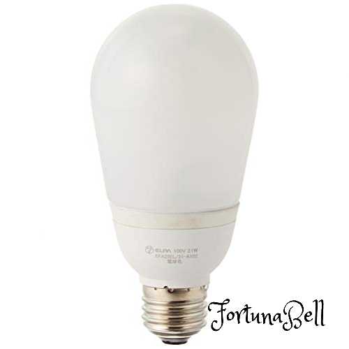 色：電球色 エルパ(ELPA) 電球形蛍光灯A形100W形 電球 100V 21W 1360lm 3波長形電球色 屋内用 EFA25EL/..