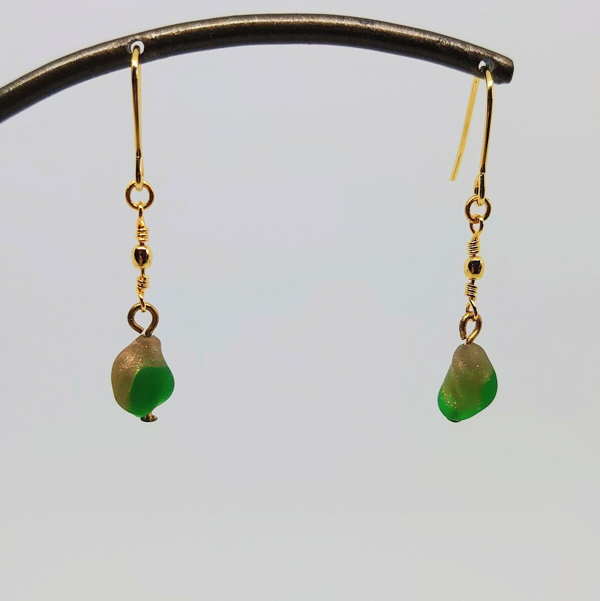 ベネチアン ポテト ヴェルデ ロングピアス(4.0)