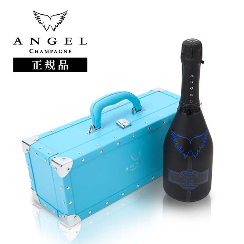 【ANGEL CHAMPAGNE NV Brut HALO Blue】 エンジェル シャンパン ヘイロー ブルー 12.5度 750ml 専用ケース 正規品 高級 ギフト プレゼント お祝い バースデー クリスマス 記念日 映え お酒 エンジェルシャンパン 送料無料