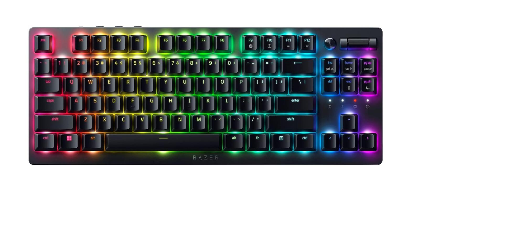 Razer DeathStalker V2 Pro Tenkeyless 英語配列 テンキーレスゲーミングキーボード リニア光学スイッチ 有線/Bluetooth/2.4GHz無線 RZ03-04370100-R3M1