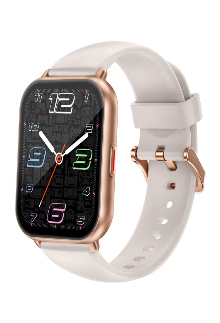 RUIMEN スマートウォッチ iPhone アンドロイド対応 通話機能付き Smart Watch 歩数計 腕時計 着信＆メッセージ通知 懐中電灯 天気予報 音楽制御 100+種類運動モード 文字盤 IP68防水 長持ちバッテリー ストップウォッチ 目覚まし時計 長座注意 スマホ探す 日本語説明書 交換のサムネイル