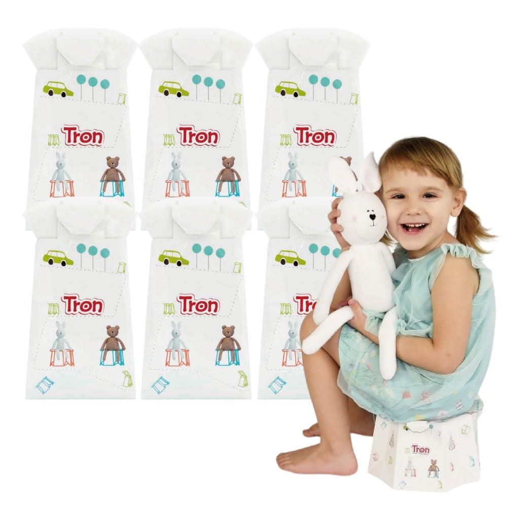 Smart Start 座れる携帯トイレ トロン くま 6個セット 1～6歳頃まで 25kgまで アウトドアやキャンプ場..