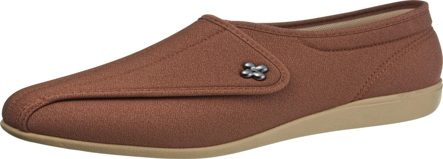 [快歩主義] 介護シューズ 軽量 転倒予防 リハビリ 幅広3E KHS L011 レディース レンガストレッチ 24.0 ..