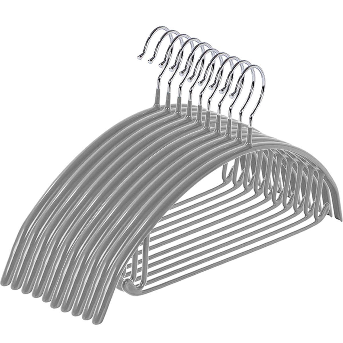 HOSUR ハンガー すべらない かたくずれ防止 10本セット スーツハンガー 洗濯物干し 跡がつかない 収納 型崩れ防止 滑らない 滑り落ちない 衣類 ズボン 乾湿両用