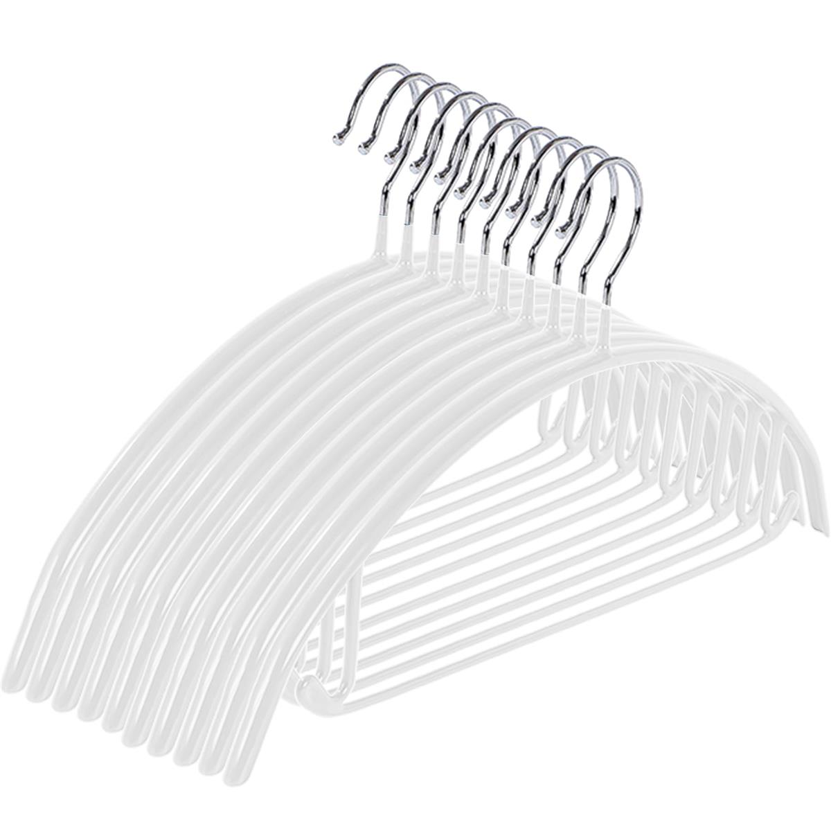 HOSUR ハンガー すべらない かたくずれ防止 10本セット スーツハンガー 洗濯物干し 跡がつかない 収納 型崩れ防止 滑らない 滑り落ちない 衣類 ズボン 乾湿両用