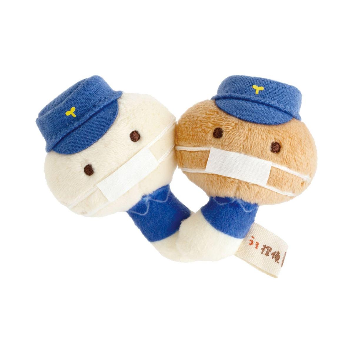 トマント 『ベジフルのまっ赤なうそファイル』てのりぬいぐるみ 鑑識しめじ