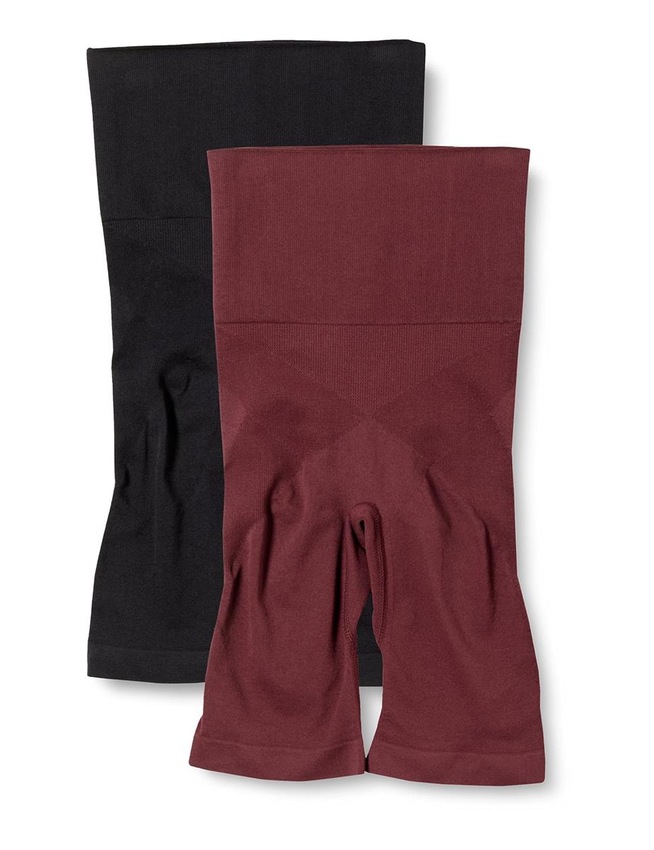 [BRAVO]ブラボー ホットシェイプガードル 2色組 ブラック・ボルドー S-M