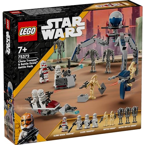 レゴ(LEGO) スター・ウォーズ クローン・トルーパーとバトル・ドロイド バトルパック おもちゃ 玩具 誕生日 プレゼント ブロック 男の子 女の子 子供 7歳 8歳 9歳 小学生 宇宙 75372