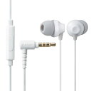 エレコム(ELECOM) ステレオイヤホン カナル型 φ3.5mm マイク付 Fast Music F12C φ10.0mm ホワイト EHP-F12CMWH