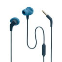 JBL ENDURANCE RUN2 有線 イヤホン IPX5防水/1ボタンリモコン付き/マグネット搭載/3.5mmプラグ ブルー JBLENDURRUN2BLU 小