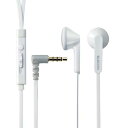 エレコムステレオイヤホン マイク付 3.5φ4極 1.2m(Y型) iPhone/スマホ対応 ホワイト EHP-IS3510MWH