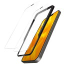 エレコム iPhone 14 / 13 / 13Pro 用 ガラスフィルム 2枚セット ガイド枠付き 硬度10H 耐衝撃 衝撃吸収 ZEROSHOCK 受話口防...