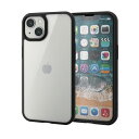 エレコム iPhone 13/ハイブリッドケース/TOUGH SLIM/360度保護/ブラック