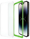 Belkin iPhone 14 Pro用 保護ガラスフィルム 強化ガラス 日本AGC旭硝子製 0.33mm 簡単取付キット付き 2枚セット OVA109zz ...