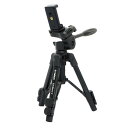 ベルボン Velbon 卓上三脚 スマホ三脚 EX-Macro II AZ 3段 レバーロック 全高56.3cm 最低高20.3cm 脚径17mm 小型 3Way雲台 クイックシュー対応 アルミ脚 スマホホルダー付属 017915500617