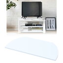 山善(YAMAZEN) テレビ回転台 360度 回転台 テレビ ターンテーブル 幅80×奥行39.5×高さ3cm 完成品 シャイニーホワイト SHKE-800(...