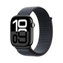 Apple Watch Series 10(GPSモデル)- 46mmジェットブラックアルミニウムケースとインクスポーツループ - 先進的なディスプレイ、睡眠時無呼吸の通知、高速な充電、Suica対応、スマートウォッチ、スポーツウォッチ
