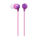 ソニー イヤホン MDR-EX15LP : カナル型 バイオレット MDR-EX15LP V