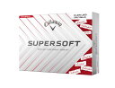 キャロウェイ(Callaway) ゴルフボール SUPERSOFT 25 1ダース(12個入り) 2ピース構造 ホワイト・LOVE LOGO