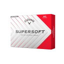 キャロウェイ(Callaway) ゴルフボール SUPERSOFT RED 25 1ダース(12個入り) 2ピース構造 レッド