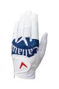 キャロウェイ(Callaway) グローブ GRAPHIC LH WHT/BLU 23 25 (23cm 左手着用右利き用) ホワイト/ブルー メンズ